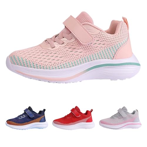 Mädchen Hallenschuhe Mädchen Junge Hallenschuhe Kinder Sportschuhe Leicht Bequeme Mesh Weite H Memory Schaum Sportschuhe Weich rutschfest Ohne Schnürsenkel Turnschuhe von Generisch