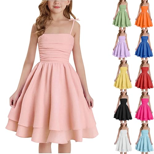 Mädchen Kleider A-Linien Spaghettiträger Sommerkleider Elegant Festliches Kleid Einfarbig Kinder Freizeitkleid ÄRmellos Party Prinzessin Kleid Kleider Für Mädchen 8-12 Jahre Mädchen Kleider A-Linien Spaghettiträger Sommerkleider Elegant Festliches Kleid Einfarbig Kinder Freizeitkleid ÄRmellos Party Prinzessin Kleid Kleider Für Mädchen 8-12 Jahre von Generisch