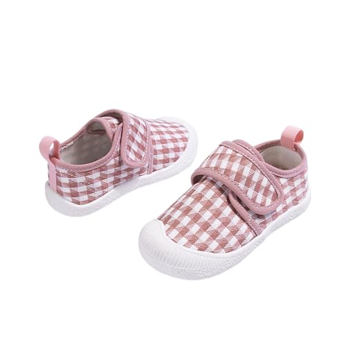 Mädchen-Sneaker für Kleinkinder Leichte Freizeitschuhe Segeltuch mit Klettverschluss Bequeme rutschfeste Laufschuhe für Alltag Spiel Kinder 2 bis 6 Jahre (25 Toddler) von Generisch