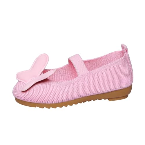 Mädchen-Sneaker für Kleinkinder atmungsaktive Mesh-Freizeitschuhe mit Schleifendesign Bequeme Leichtlaufschuhe für den täglichen Gebrauch von 3 bis 11 Jahren (28 Little Child) von Generisch