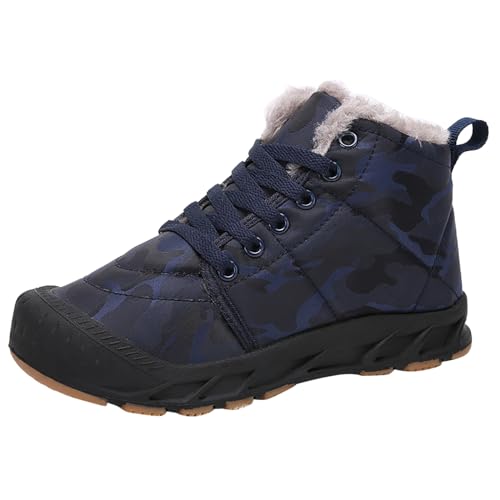 Mädchen Stiefel Modische Mädchen-Stiefel Chelsea Boot High-Top Winter Schneeschuhe Winterschuhe Bequeme, weiche Sohle, Leder Schnürstiefel mit Schnürsenkeln Oktoberfest Freizeit Stiefeletten von Generisch