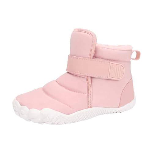 Mädchen Stiefel Schneestiefel Reitstiefel Kniehohe Winterstiefel Kinder Sohlen Modische Flache Anti Rutsch Niedrige Absätze Winter Schneeschuhe mit Reißverschluss von Generisch