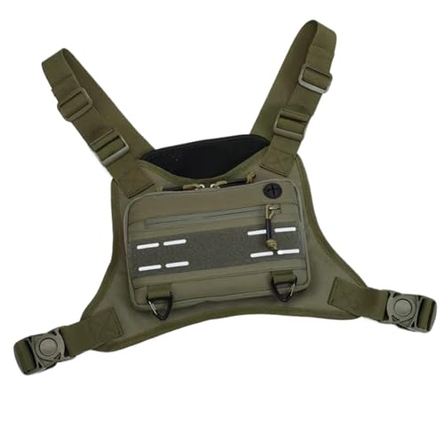 Männer Brustbeutel, Brustbeutel - Front Trainingsbeutel - Verstellbare Outdoor-Sportzubehör, multifunktionales Laufpack für Mobiltelefone, Kopfhörer von Generisch