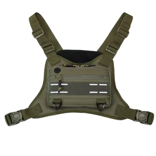 Männer Brustbeutel, Brustbeutel | Trainingsweste Vorderbeutelgabeless,Multifunktionales Laufpack, verstellbare Outdoor-Sportzubehör für Wandern, Training, Training von Generisch