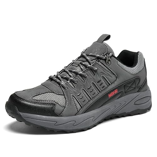 Männer Freizeit Sportschuhe Außenbereich Rutschschutz Wanderschuhe Verschleißbeständigkeit Schockdämpfung Bergschuhe (40,Grau) von Generisch