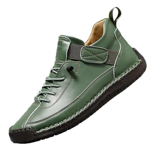 Männer Schuhe Wasserdichter Barfuss Schuhe Ergonomischer Wasserdichter & Schmerzlindernder Leder-Barfußschuh Flach rutschfest Barfußschuhe Bootsschuhe Herren von Generisch