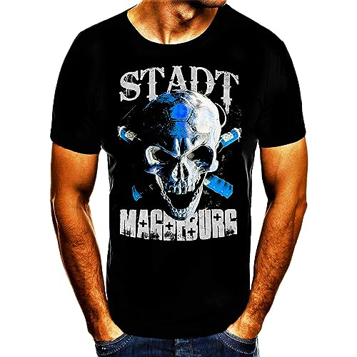 Magdeburg Stadt Fußball Fan Shirt (L) von Generisch