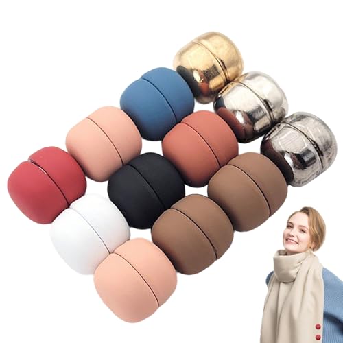 Magnetische Haarschmuck Clips, 12 Stücke Starke Hijabmagneten Kleidungs Magnetverschluss, Kopftuch Clips Verhakfreie Brosche Schal Verschluss Für Frauen Schleier von Generisch