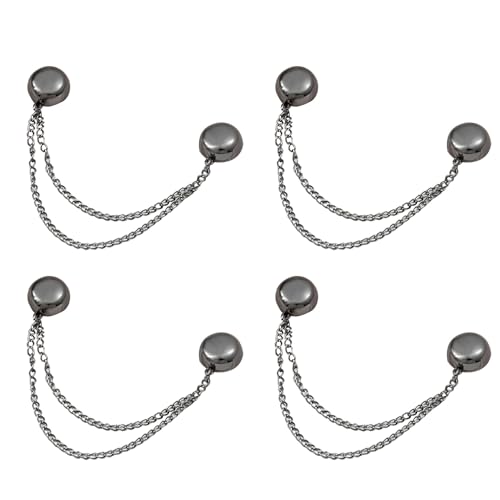 Magnetische Passform -Clips für Damenbekleidung, magnetischer Kettenclip,Mehrzweck-Kleidungs-Cinch-Clips, magnetische Hemd-Accessoires |Stilvolle Kleidungsmagnete mit Kette, Kleidungszubehör für Hemde von Generisch
