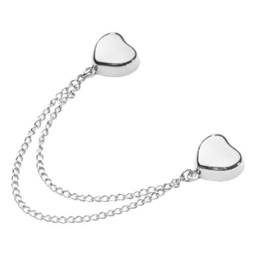 Magnetischer Clip für Kleidung, Herzform, magnetische Kleidungsverschlüsse, dekorative Kettenschnalle, Kleidung, Ärmel, Befestigungsschnalle für Hosen, Refer to description, Siehe Beschreibung, Unisex von Generisch