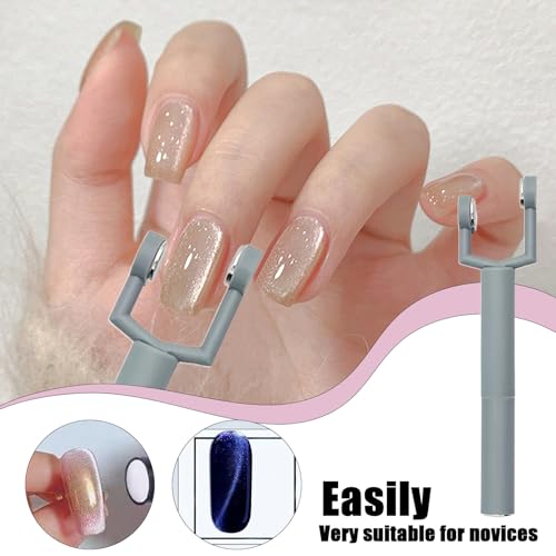 Magnetischer Nagelstift, Y-förmiger Gel-Nagellack, Maniküre, Nagelstudio-Zubehör für Frauen und Mädchen, Schönheitswerkzeug, Hochzeit, Nageldesign, Griff von Generisch
