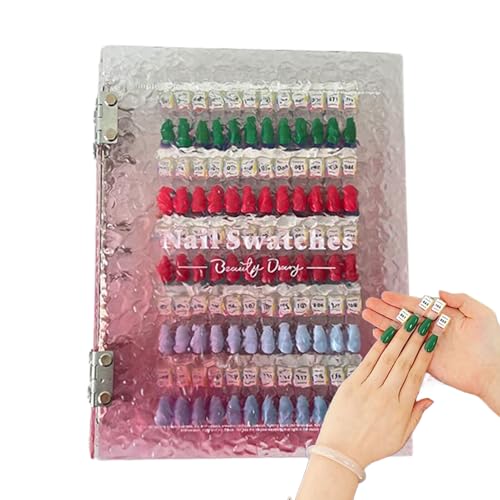 Magnetisches Nagelbuch, Magnetisches Acryl-Nagellack-Buch, Zubehör mit magnetischen Spitzen für einfache Anzeige zu Hause oder im Salon, ideal für Anfänger Frauen von Generisch