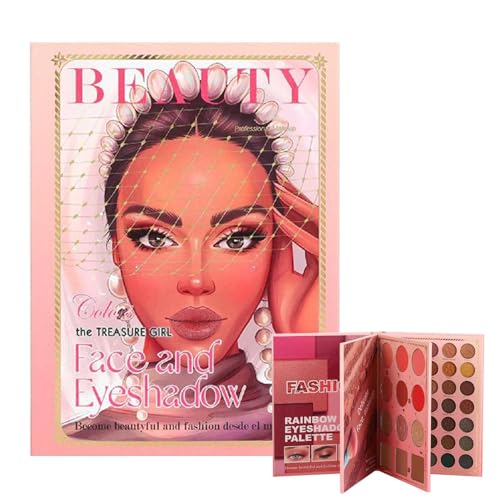 Generisch Make Up Lidschatten Palette | Christine Makeup Book Palette | Lidschattenpalette Bunt | 82 Farben Lidschatten Palette Buntes Make Up | Mehrfarbiges Faltbares Dreischichtiges Buch Make Up Generisch Make Up Lidschatten Palette | Christine Makeup Book Palette | Lidschattenpalette Bunt | 82 Farben Lidschatten Palette Buntes Make Up | Mehrfarbiges Faltbares Dreischichtiges Buch Make Up von Generisch