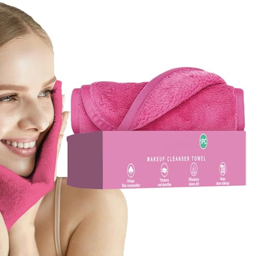 Make-up-Entferner-Tuch – Gesichtstuch, Polyesterfaser-Make-up-Entferner-Tücher, 40 x 17 cm, Gesichtsreinigungstuch, wiederverwendbare Make-up-Entferner-Tücher, Akup-Entferner-Pad, Gesichtswaschtuch von Generisch