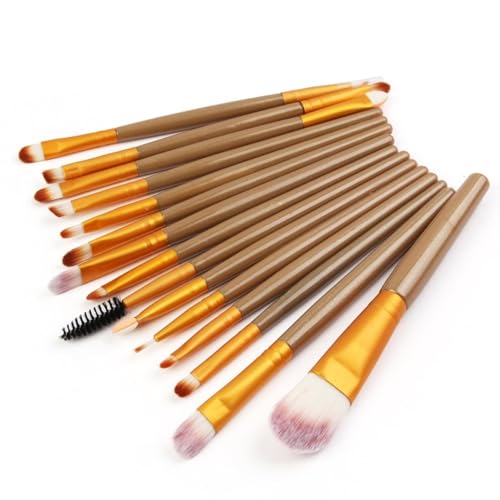 Make-up-Pinsel-Set, 15-teiliges Set, Make-up-Pinsel-Set, kann für Lidschatten-Pinsel für Lidschatten, Augenbrauen-Eyeliner verwendet werden. Es ist für jeden Kunden geeignet, individuell von Generisch