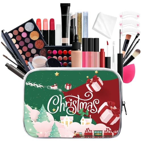 Make-up-Set | Anfänger-Make-up-Paket – Tragbares Make-up-Set wasserdicht, langlebig, für Weihnachten | Multifunktions-Kosmetikzubehör All-in-1 mit Aufbewahrungsbox für Mädchen von Generisch