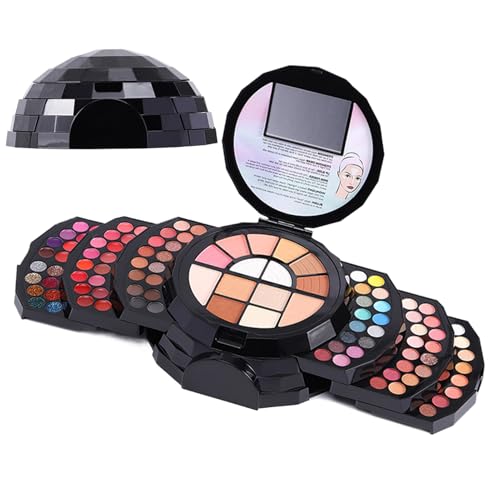 Make-up-Set für Anfänger – Essential Makeup | 110 Farben All-in-One-Make-up-Set – für Jugendliche und Erwachsene | Professionelle Lidschatten-Palette, Lippenstift, Glitter, Eyeliner, Concealer, von Generisch