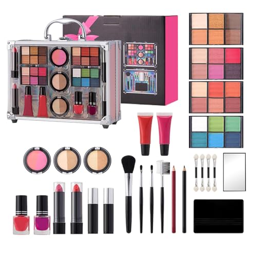 Make-up-Set für Frauen, Make-up-Set für Frauen, komplettes Set,Mattes Make-up-Set, langlebiges, wasserfestes Make-up-Set - Schönheitspflege mit Rouge-Lidschatten-Palette, Lippenstift-Highlighter für M von Generisch