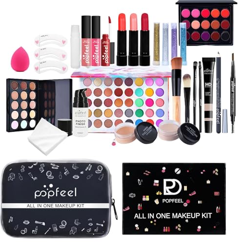 Make-up-Set für Frauen | / Set Make-up-Set enthält Lidschatten-Lippenstift – professionelles Make-up-Set, tragbares Make-up-Kits, Kosmetik-Set, Make-up-Set, Make-up-Set Make-up-Set für Frauen | / Set Make-up-Set enthält Lidschatten-Lippenstift – professionelles Make-up-Set, tragbares Make-up-Kits, Kosmetik-Set, Make-up-Set, Make-up-Set von Generisch