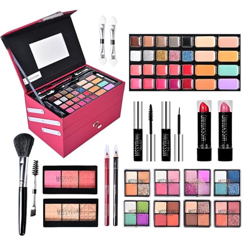 Make-up-Sets für Frauen - Make-up-Kit | Make Up Starter Kit | Professionelle Make-up-Sets | Make Up Set mit Make-up-Pinsel, Lidschatten-Palette, Lipgloss Set für Mädchen von Generisch