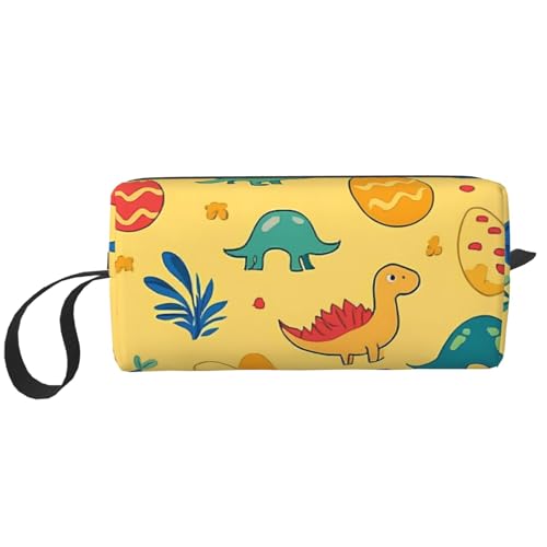 Make-up-Tasche mit Dinosaurier-Ei, wasserabweisend, Reise-Kulturbeutel, Organizer für Damen und Herren, niedliche Dino-Kosmetik-Aufbewahrungstasche mit Reißverschluss, tragbare kleine Werkzeugtasche von Generisch