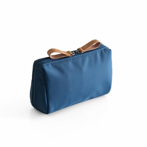 Makeup Bag Small, Small Makeup Bag for Purse, Cosmetic Bag for Purse, Portable Simple Waterproof Hand Travel Makeup Pouch, Women (Ocean Blue) von Generisch