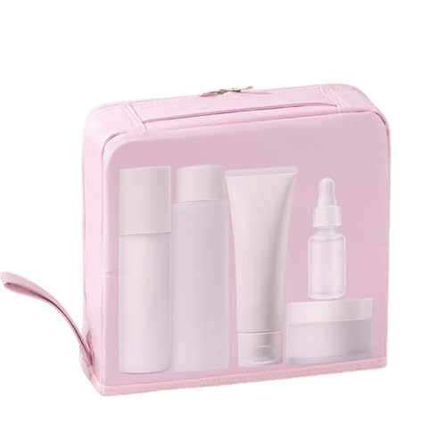 Makeup Bag for Travel,Parallel Makeup Bag - Large Capacity Organizer Case with Compartments Waterproof Storage for Home Camping Hotel Women Toiletries Business Trip von Generisch