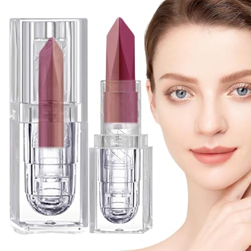 Makeup Lip Gloss,er Lippenstift,Feuchtigkeitsspendender Make-up-Lipgloss | Feuchtigkeitsspendender Lipgloss, getönter Antihaft-Lipgloss für Make-up, zweifarbiger Lippenstift von Generisch