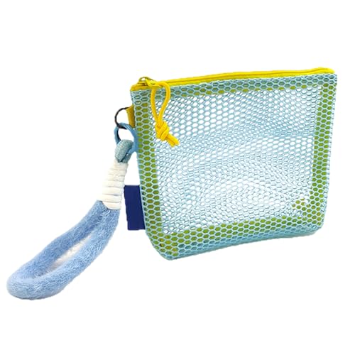 Makeup Organizer Tasche - Mesh Toiletten Tasche | Leichte Transparente Ästhetische Netz Tasche Für Tägliche Kosmetik Spa Flugzeug Krankenhaus Zug Kreuzfahrt Studentenwohnheim von Generisch