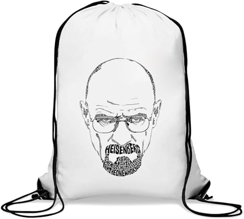 Man Angry Gym Sack Casual Drawstring Bag White von Generisch