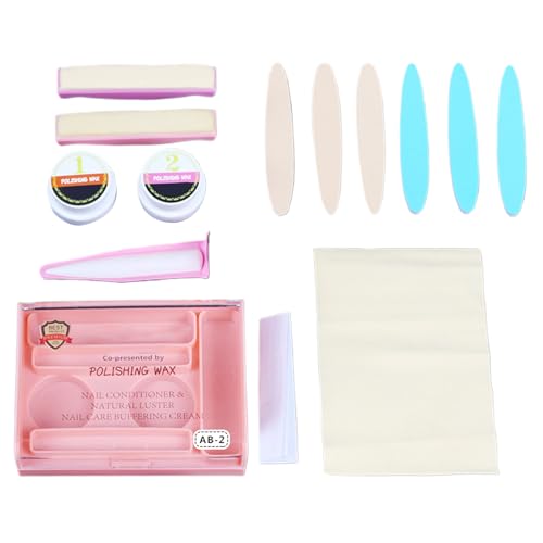 Manicure Set, Powder Nail Kit, 13cm5.12 Inch 10cm/3.94 Inches Nails Strengthener Tools, Professional Beauty Accessories, Versatile Grooming for Women Girls Travel Home Use von Generisch