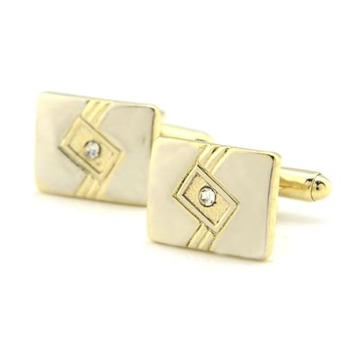 Manschettenknöpfe 1 Paar einfache gebogene goldene Manschettenknöpfe Manschettenknöpfe französisches Hemd Manschettenknöpfe 1 Paar einfache gebogene goldene Manschettenknöpfe Manschettenknöpfe französisches Hemd von Generisch
