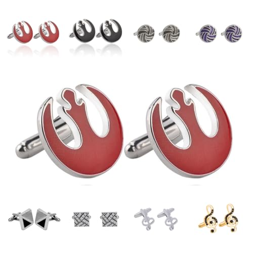 Manschettenknöpfe Herren 1 Paar Banknoten Quadratische Runde Intarsienform Französisches Herrenanzughemd Manschettenknöpfe von Generisch