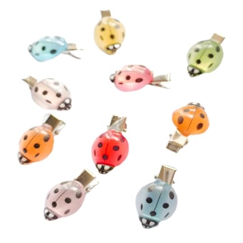 Marienkäfer Haarklammern - 10 Stück Ladybug -Klemme | Luminöse Süße Styling -Haarklammern Für Teenager Kinder Mädchen Date Party Im Freien Schulkleidung Rucksack Dekore Und Andere Marienkäfer Haarklammern - 10 Stück Ladybug -Klemme | Luminöse Süße Styling -Haarklammern Für Teenager Kinder Mädchen Date Party Im Freien Schulkleidung Rucksack Dekore Und Andere von Generisch
