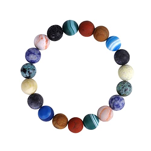 Markenuhren für Damen 7 Chakren Naturstein Armbänder für Frauen Männer Stress Yoga Perlen Elastisches Armband Armreif Gw-s5600, Einheitsgröße, Stein, Kein edelstein von Generisch