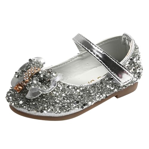 Mary Janes Mädchen Kristallverziert Flache Schuhe Glitzerndes Strassdetail Für Auftritte Feste Besondere Anlässe Mädchen Festliche Schuhe von Generisch