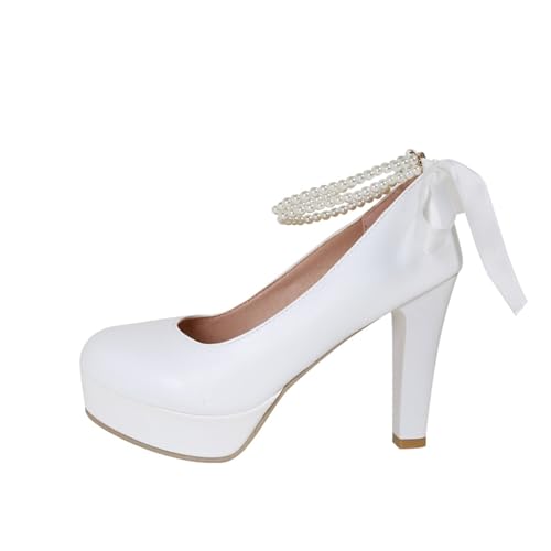 Mary Janes Pumps Damen Hallux Valgus Tanzschuhe Orthopädische Halbschuhe Blockabsatz Geschlossener Dirndl Absatzschuhe Spitze Sandaletten Trachtenschuhe Dicker Absatz Tanzschuhe von Generisch