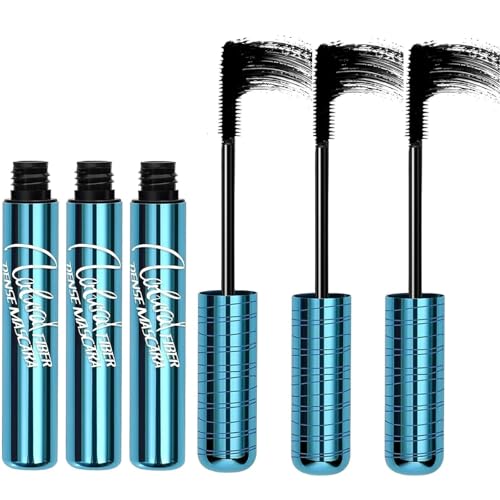 Mascara für ältere Frauen, Wasserfeste Wimperntusche Schwarze, Volumen & Curl Wimpern, Natürlich Wischfeste Mascara, Volumengebend für Dünner Werdende Wimpern (3PCS) von Generisch