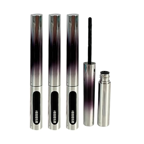 Mascara mit Metallstab, verbesserte schwarze, abwaschbare Mascara mit Metallstab, wasserfest und langanhaltend, 3D-Curl-Effekt, ohne Abblättern,3pcs,Black von Generisch