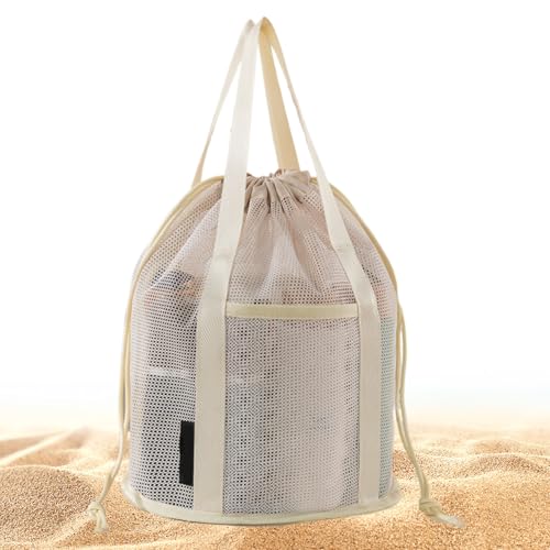Maschen-Duschbeutel | Schnelltrocknende Mesh Kosmetiktasche,Organizer Aufbewahrungsbeutel Mit Korb Design Für Fitnessstudio Urlaub Pool Sommer Camping Toilettenartikel Und von Generisch