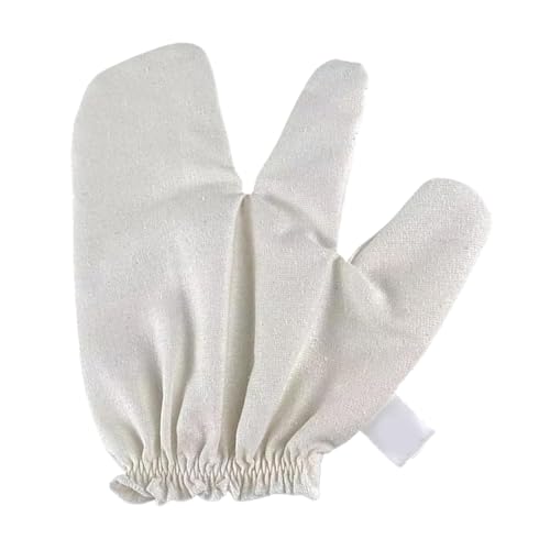 Massagehandschuhe Aus Rohseide,Trockenbürsten Handschuhe Für Wellness - Verjüngende Naturrohseide-Fäustlinge Mit Elastischem Bündchen Für Damen & Herren Bei Massage, Spa, Dusche Und Bad von Generisch