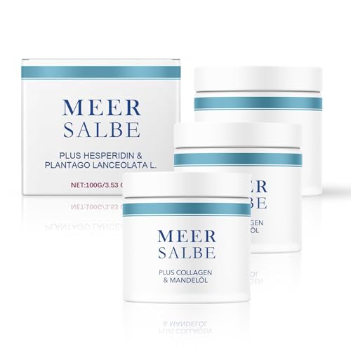 Meer Salbe Plus, Aktiv-Meersalbe Handcreme für Hände und Nägel behandeln, für Reibeisenhaut und trockener Haut, Meerwassersalbe zum Feuchtigkeitspflege für alle Hauttypen (3) von Generisch