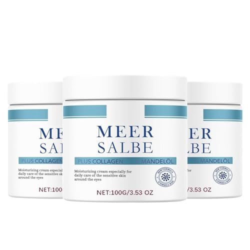 Meeressalbe mit Glycerin & Meeresmineralien, Meer Salbe Hände und Nägel, Hand- und Nagelcreme für Trockene Haut, Nagelreparaturcreme mit 8h Feuchtigkeit, Intensive Meeres-Salbe (3) von Generisch