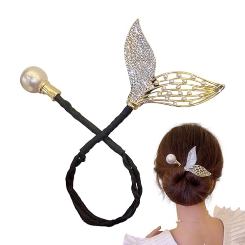 Meerjungfrau Haarspangen - Kreative und stilvolle Haarstyling-Clips für Frauen | Elegante Meerjungfrau Haarklammern Einfache Metall-Haarspange mit Perle, starker Halt Haarspangen und Klemmen für von Generisch