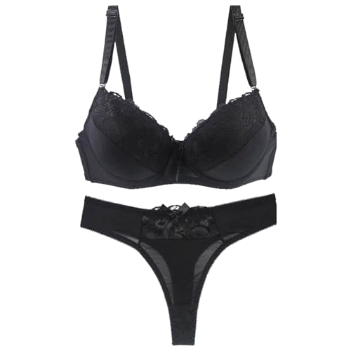 Meine Angebote, Prime Deals, Push Up BH Set, BH Damen Mit Bügel Große Größen Unterwäsche Set Frauen BH Und Slip Lingerie Dessous Setsunterwäsche Damen Set BH Und Slip von Generisch