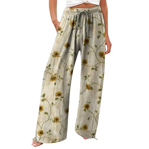 Meine Bestellungen Anzeigen 2025 Mein Konto Anzeigen Deutsch Weite Sommerhose Damen Leicht Und Luftig High Waist Strandhose Lang Freizeithose Sommer Palazzo Hose Bequem Stoffhose Meine Bestellungen von Generisch