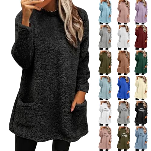 Meine Bestellungen Anzeigen Pullover Damen Lang Teddy Fleece Flauschig Pulli Weich Winter Warm Sweatshirt Langarm Fleecepulli Plüsch Tops Oberteile Mit Taschen Angebote Des Tages Heute Blitzangebote Meine Bestellungen Anzeigen Pullover Damen Lang Teddy Fleece Flauschig Pulli Weich Winter Warm Sweatshirt Langarm Fleecepulli Plüsch Tops Oberteile Mit Taschen Angebote Des Tages Heute Blitzangebote von Generisch