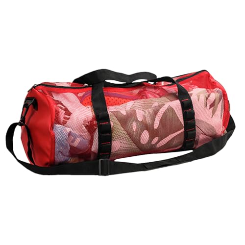 Mesh Duffle Bag - Mesh -Tauchbeutel - Wasserdichte Sport -Reisebasche | Großkapazität Tauchstrandtaschen, Atmungsaktive Schnorchelausrüstung Aufbewahrungsträger Für Im Fitnessstudio Schwimmreisen Im F von Generisch