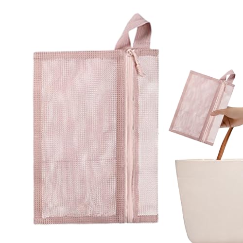 Mesh Reißverschlussbeutel - Mesh-Duschbeutel,Multifunktionaler Organizer Für Kosmetik Schreibwaren Reisen Camping Büro & Studentenwohnheim von Generisch