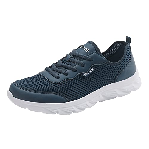 Mesh Sportschuhe Herren Atmungsaktiv Weiche Unterseite Sportschuhe Rutschfeste Outdoor Wanderschuhe Bequeme Slip On Jogging Turnschuhe Leichte Freizeitschuh Low-Top Arbeitsschuhe, blau, 42.5 EU Mesh Sportschuhe Herren Atmungsaktiv Weiche Unterseite Sportschuhe Rutschfeste Outdoor Wanderschuhe Bequeme Slip On Jogging Turnschuhe Leichte Freizeitschuh Low-Top Arbeitsschuhe, blau, 42.5 EU von Generisch